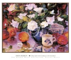 Still Life With Camellias And Peaches I