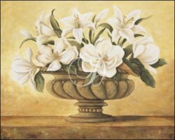 Magnolias and Lilies in Urn